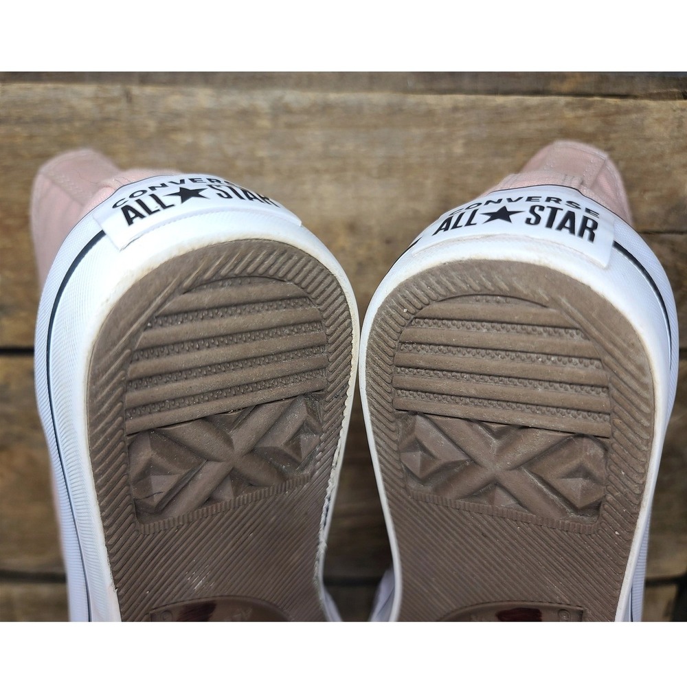 Converse Chuck Taylor PlatformsPink High Top Sneaker 8W soft girl coquette Y2k - Picture 10 of 11